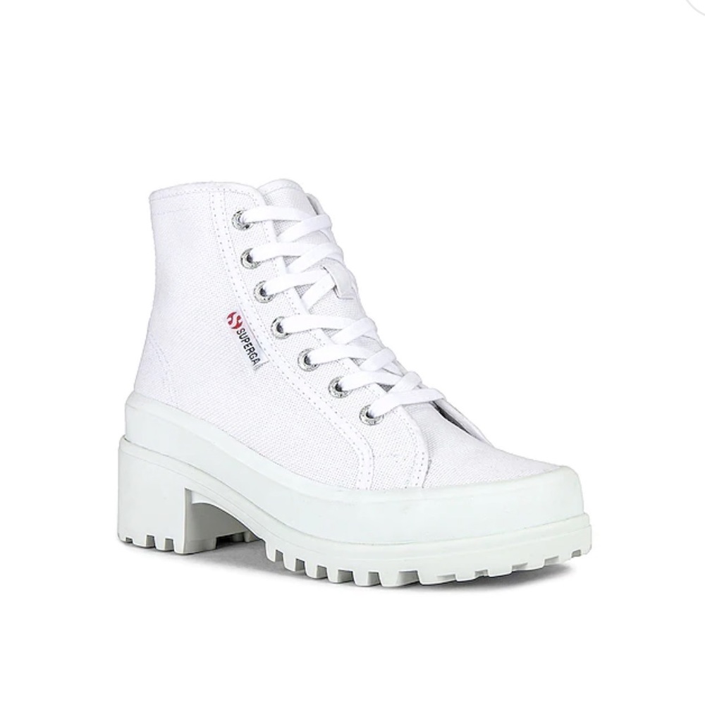 REVOLVE white biker heeled bootie